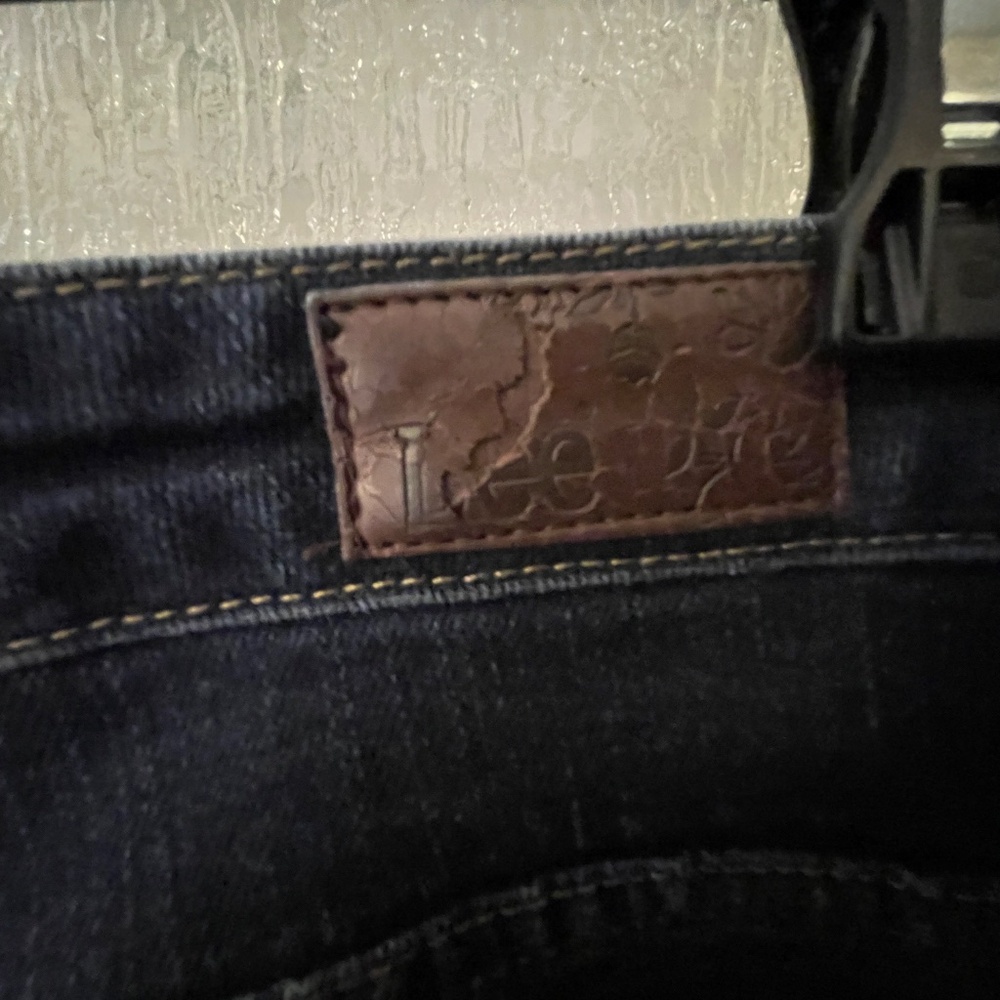 Lee • Y2K Vintage Dark Wash Bootcut Jeans • 14 Long - Picture 3 of 7